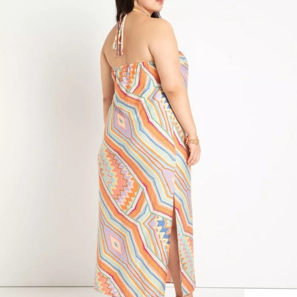 - Eloquii Plus Size Maxi Halter Slipdress - Picture 3 of 4